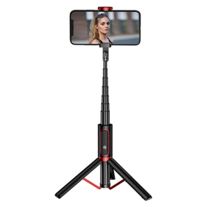 Селфі палиця зі штативом та Bluetooth кнопкою JOYROOM Phantom Series Tripod AB202. Black ТОП в Хмельницькому