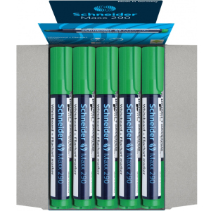 купити Набір маркерів для дощок та фліпчартів Schneider Maxx 290 1-3 мм Зелений 10 шт (S129004)