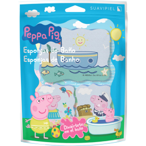 Губка для душу Suavipiel Peppa Pig Свинка Пеппа 3 шт (8410262500576) в Хмельницькому