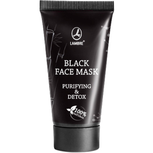 Маска Lambre Black face mask Багатофункціональна очищувальна з детокс і матуючим ефектом 40 мл (3760183769992) ТОП в Хмельницькому