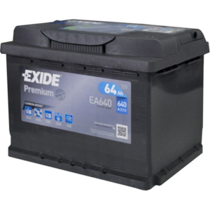 Автомобільний акумулятор Exide Premium 6СТ-64 (EA640) 64 Аг (-/+) Euro 640 А (EA640) краща модель в Хмельницькому