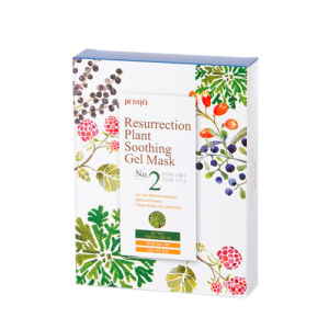 Зволожуюча маска для обличчя Petitfee Resurrection Plant Soothing Gel Mask 10 х 30 г (8809508850092) ТОП в Хмельницькому