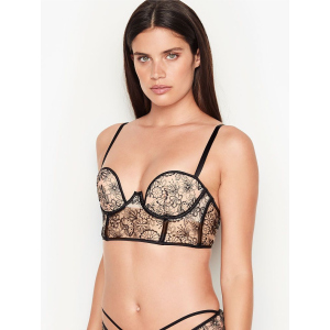 Бюстье Victoria's Secret 721458707 32C Бежевий/Чорний (1159751853) краща модель в Хмельницькому