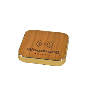 Бездротова зарядка WoodbooD Wireless Charge Standart Gold ТОП в Хмельницькому