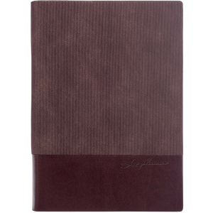 Щоденник недатований Leo Planner Velvet A5 PU 352 сторінки Коричневий (252033) в Хмельницькому