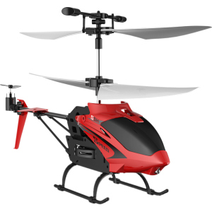 Вертоліт Syma S5H 2.4 ГГц 23 см зі світлом, барометром та гіроскопом Red (S5H_red) (6946702902980) краща модель в Хмельницькому