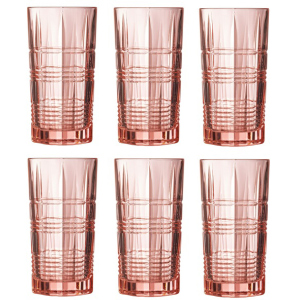Набір склянок Luminarc Даллас Рожевий 6 х 380 мл (P9164/1) краща модель в Хмельницькому