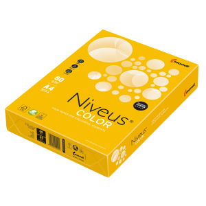 купить Бумага офисная Niveus A4 80 г/м2 интенсив 500 листов Солнечно-желтая (9003974460635)
