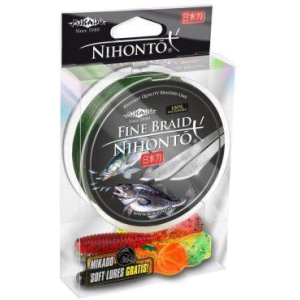 Шнур Mikado Nihonto Fine Braid 150 м 0.35 мм 33.40 кг Green (Z19G-035) краща модель в Хмельницькому