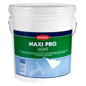 Легка шпаклівка для внутрішніх робіт Sadolin Maxi Pro Light Білий 17 л ТОП в Хмельницькому