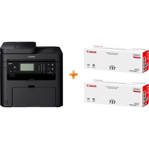 Canon i-SENSYS MF237w Wi-Fi, Ethernet, fax (1418C162AA/418C170AA) Bundle: + 2 Картриджа Canon 737 краща модель в Хмельницькому