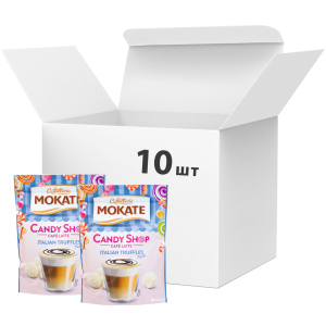 Упаковка растворимого кофейного напитка Мokate Candy Shop Latte Italian Truffles 10 шт по 110 г (26.073) (5900649068056) лучшая модель в Хмельницком