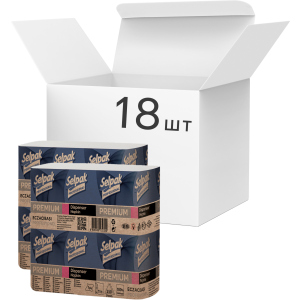Упаковка салфеток Selpak Professional Premium для диспенсера однослойные 18 пачек по 250 шт (33760026) надежный