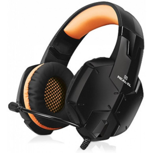 Навушники Real-El GDX-7700 Surround 7.1 Black-orange (EL124100016) в Хмельницькому