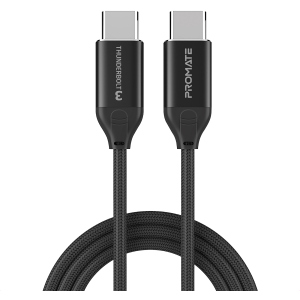 Кабель Promate ThunderLink-C20+ USB Type-C/USB Type-C 100W PD 1.5 м Black (thunderlink-c20+.black) лучшая модель в Хмельницком