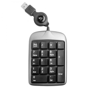 хорошая модель Цифровой клавиатурный блок A4Tech TK-5 Silver/Black USB