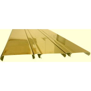 Реечный алюминиевый потолок Allux золото зеркальное глянцевое комплект 260 см х 260 см в Хмельницком