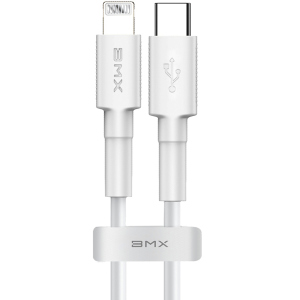 Кабель Baseus USB Type-C - Lightning BMX Mini 18W 1.2 м White (CATLSW-A02) в Хмельницькому