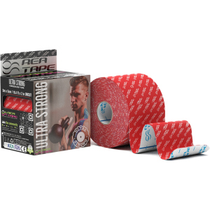 Кинезиологический тейп REA TAPE Ultra Strong 5 см 5 м Красный (REA-Ultra-red) лучшая модель в Хмельницком