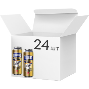 Упаковка пива Edelburg Lager світле фільтроване 5.2% 0.5 л х 24 шт (4260684190047) ТОП в Хмельницькому