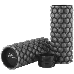 купити Ролик масажний профільований ProSource 2-в-1 HEXA Massage Roller 61/30 x 12.7 см Сірий (ps-2162-hex-lmr-grey)