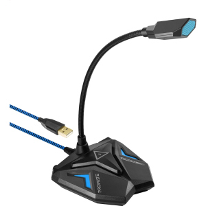 Мікрофон Promate Streamer LED, USB Blue (streamer.blue) в Хмельницькому