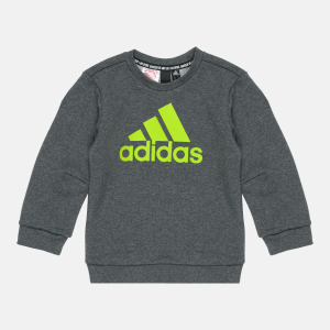 Світшот дитячий Adidas Must Haves Crew FP8935 128 см Dark Grey Heather (4062049186561) краща модель в Хмельницькому