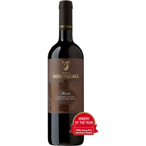 Вино Sassoregale Merlot D.O.C. червоне сухе 0.75 л 14% (8001231000274_8001231001271)