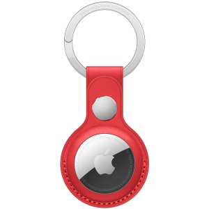 Шкіряний брелок Apple для AirTag з кільцем для ключів Red (MK103ZM/A) краща модель в Хмельницькому