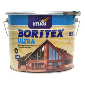 Лазур для дерева з воском Helios Boritex Ultra біла 10л