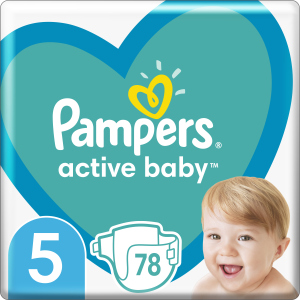 Підгузки Pampers Active Baby Розмір 5 (Junior) 11-16 кг 78 шт (8001090950536) в Хмельницькому