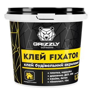 Клей будівельний акриловий Grizzly FIXATOR 12 кг (4823048028463) в Хмельницькому