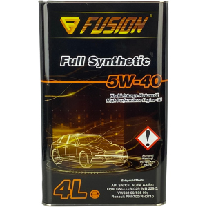 Моторна олія Fusion Full Syntetic 5W40 METAL 4 л (FU540/4met)