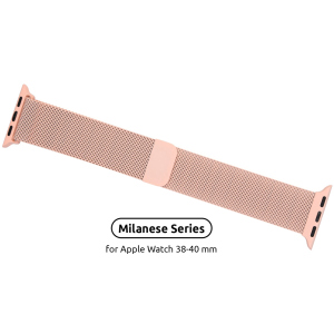 Ремінець Armorstandart Milanese Loop Band Apple Watch All Series 38-40 mm Pink (ARM55246) в Хмельницькому