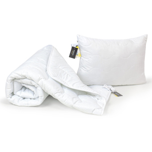 хорошая модель Набор антиаллергенный MirSon EcoSilk Всесезонный №1502 Eco Light White Soft Одеяло + подушка 50x70 (2200003480559)