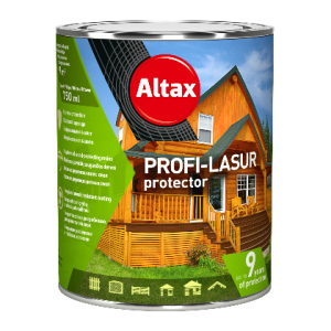 Лазурь для дерева Altax Profi-Lasur Protector 0,75л белый надежный