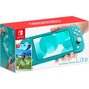 Nintendo Switch Lite Turquoise + Игра The Legend of Zelda: Breath of the Wild (русская версия) в Хмельницком