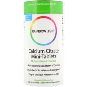 Витамины Rainbow Light цитрат кальция Calcium Citrate Mini-Tablets 120 мини таблетки (21888202119) ТОП в Хмельницком