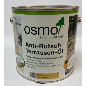 Олія для дерев'яних терас з антиковзним ефектом OSMO TERRASSEN - ÖL Anti-Rutsch 430 - (шовковисто-матова) 2.5 л.