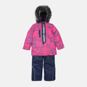 Зимовий комплект (куртка + напівкомбінезон) Garden Baby 102025-63/32 110 см Малина/Сині букви/Синій (4821020253131) в Хмельницькому