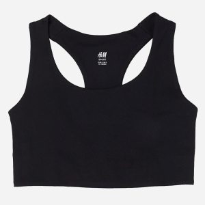 Топ спортивний H&M SPORT 9319993sdm M Чорний (PS2030000126040) краща модель в Хмельницькому