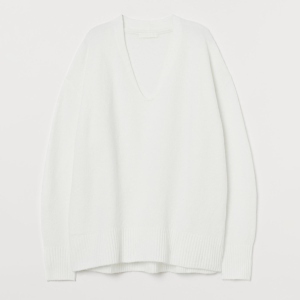 Пуловер H&M 8636462dm L Белый (PS2030000124206) рейтинг