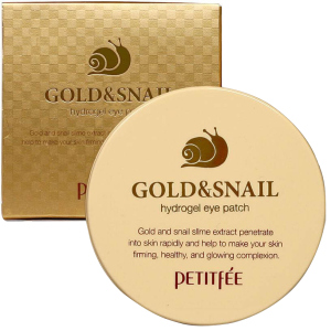 Гідрогелеві патчі для очей Petitfee Gold &amp; Snail Hydrogel Eye Patch Золото-Равлик 60 шт (8809239802872) надійний