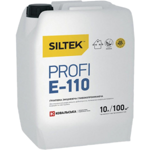 Грунтовка Siltek, що зміцнює Е-110 Profi 10 кг (Е9793) краща модель в Хмельницькому