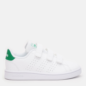 Кеды детские Adidas Advantage C EF0223 33 Ftwwht/Green/Gretwo (4061622793370) надежный