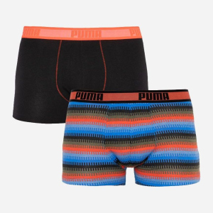 Набор трусов Puma Worldhood Stripe Trunk 2P 501004001-030 2 шт L Черный с красным и синим (8718824805542) в Хмельницком