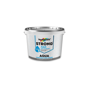 Лак для каменю STRONG AQUA Kompozit 10 л (4820085745131) ТОП в Хмельницькому