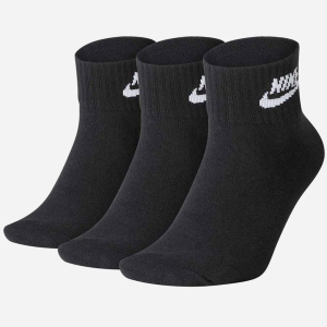 Набір шкарпеток Nike U Nk NSW Evry Essential Ankle 3Pr SK0110-010 XL (46-50) 3 пари Чорний (193145890541) в Хмельницькому