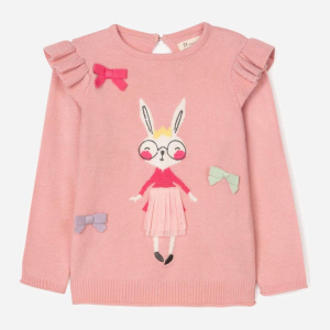 Джемпер Zippy Bunny Knit 3103297101 95 см Lightpink (5602156826456) краща модель в Хмельницькому