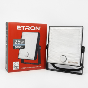 Прожектор светодиодный ETRON Spotlight Power 1-ESP-224 25W 5000K с датчиком движения лучшая модель в Хмельницком